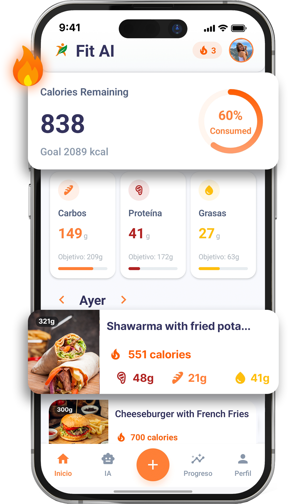 FitAI Home Screen